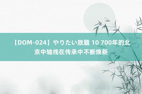 【DOM-024】やりたい放題 10 700年的北京中轴线在传承中不断焕新