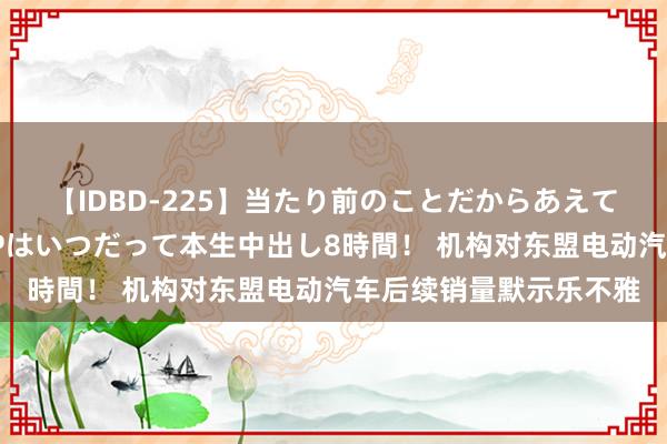 【IDBD-225】当たり前のことだからあえて言わなかったけど…IPはいつだって本生中出し8時間！ 机构对东盟电动汽车后续销量默示乐不雅