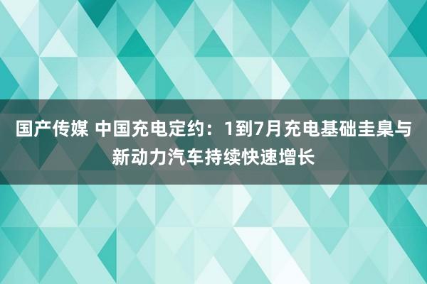 国产传媒 中国充电定约：1到7月充电基础圭臬与新动力汽车持续快速增长