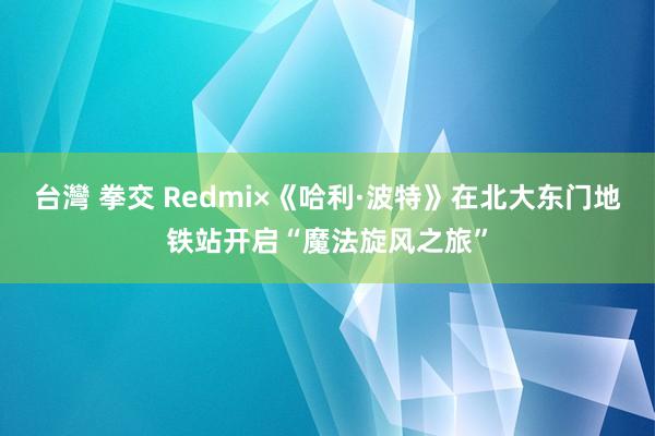 台灣 拳交 Redmi×《哈利·波特》在北大东门地铁站开启“魔法旋风之旅”