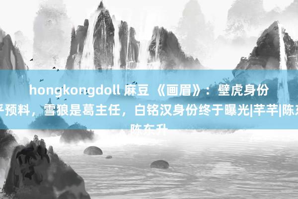 hongkongdoll 麻豆 《画眉》：壁虎身份出乎预料，雪狼是葛主任，白铭汉身份终于曝光|芊芊|陈东升